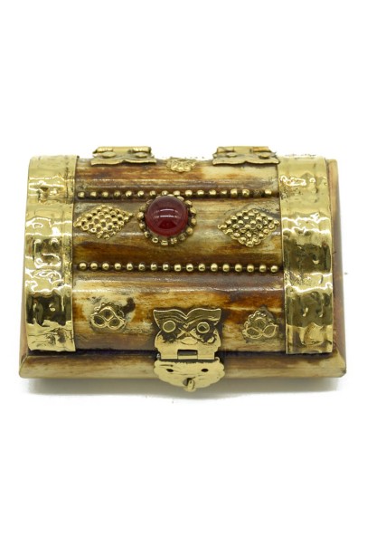 Brass Decorative Bone Chest Brass Decorative Bone Chest